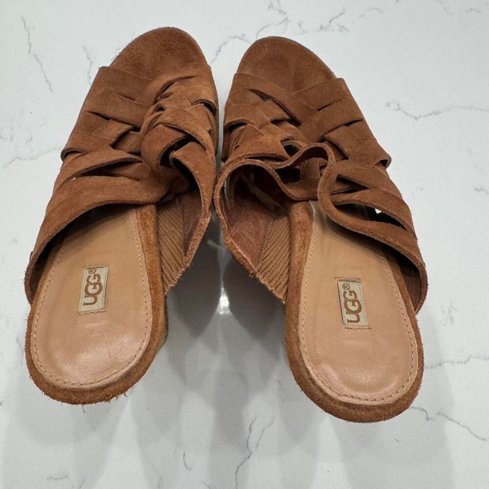 Ugg Women's Brown and Tan Sandals - Picture 2 of 3